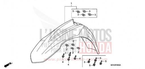 AILE AVANT CRF450RB de 2011